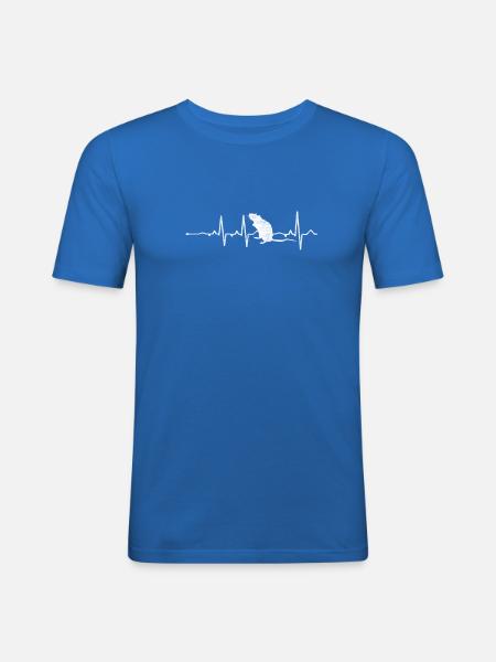 Rats Heartbeat - Men's Slim Fit T-Shirt - royal blue