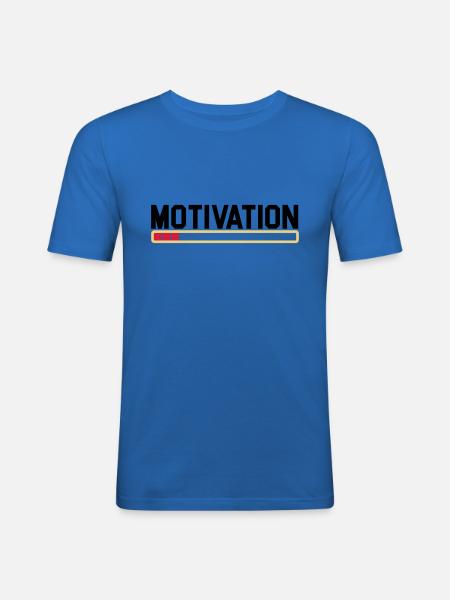No motivation - Men's Slim Fit T-Shirt - royal blue
