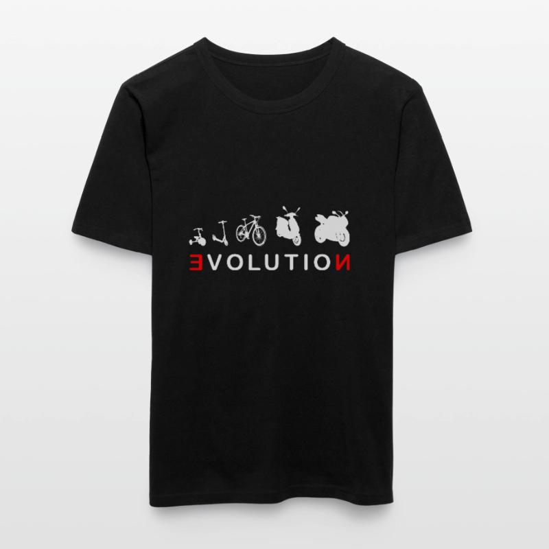 Evolution Biker 4- Evolution d'un motard T-shirt près du corps Homme