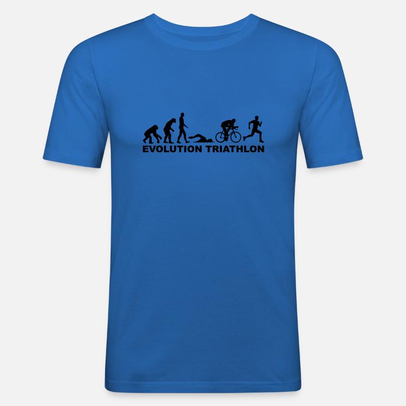 Evolution Triathlon - Men's Slim Fit T-Shirt - royal blue