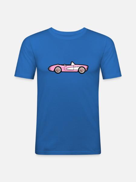 Pink 1956 Stingray - Men's Slim Fit T-Shirt - royal blue