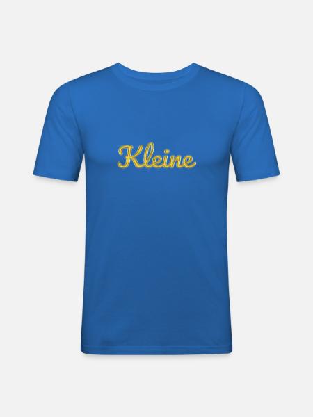 Kleine - Männer Slim Fit T-Shirt - Königsblau