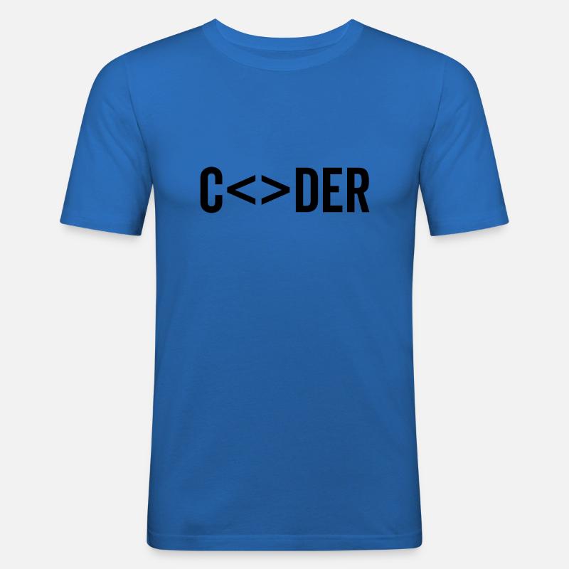 Coder - Men's Slim Fit T-Shirt - royal blue