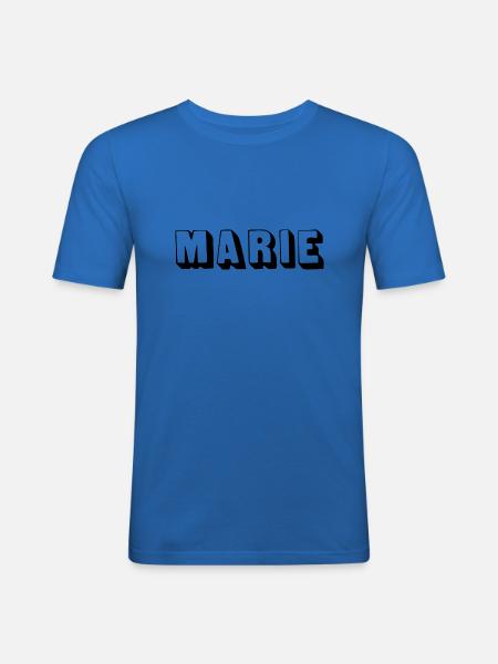 Name - Marie - Men's Slim Fit T-Shirt - royal blue
