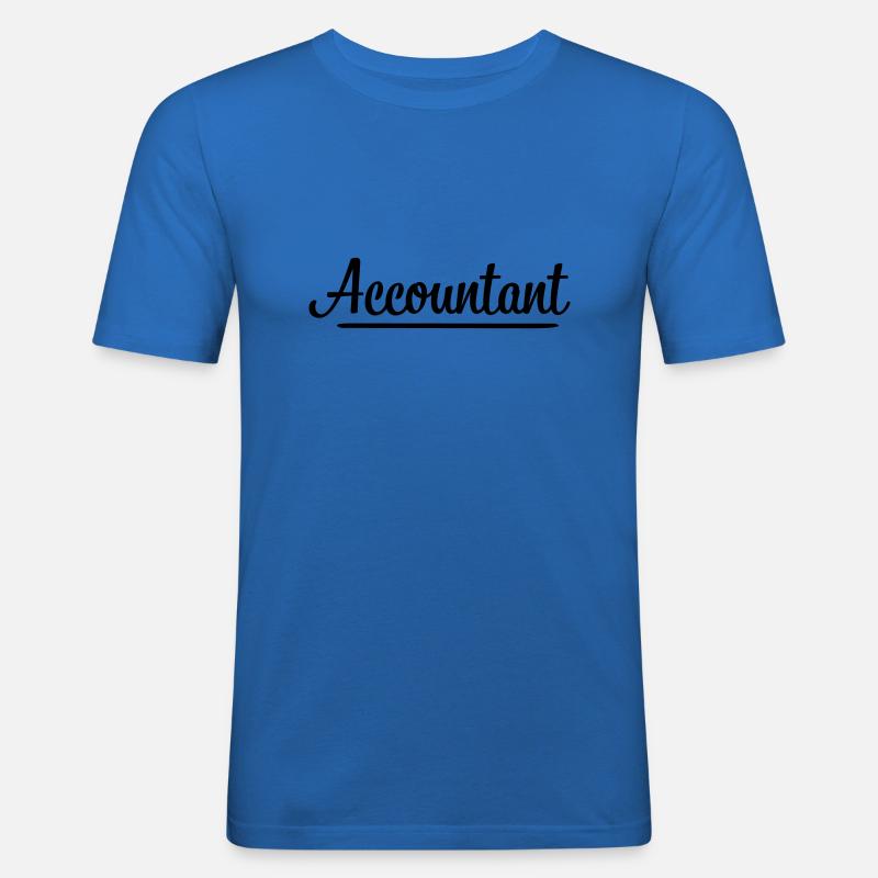 Buchhalter - Männer Slim Fit T-Shirt - Königsblau