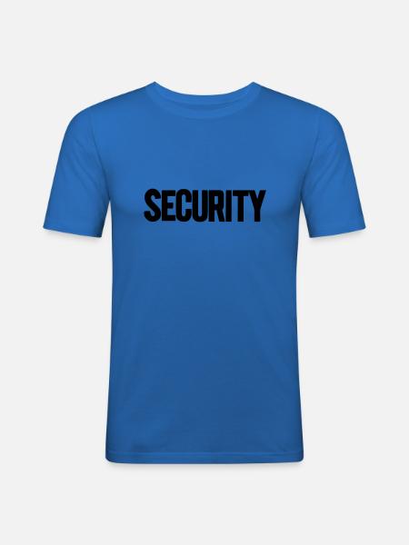 security - Men's Slim Fit T-Shirt - royal blue