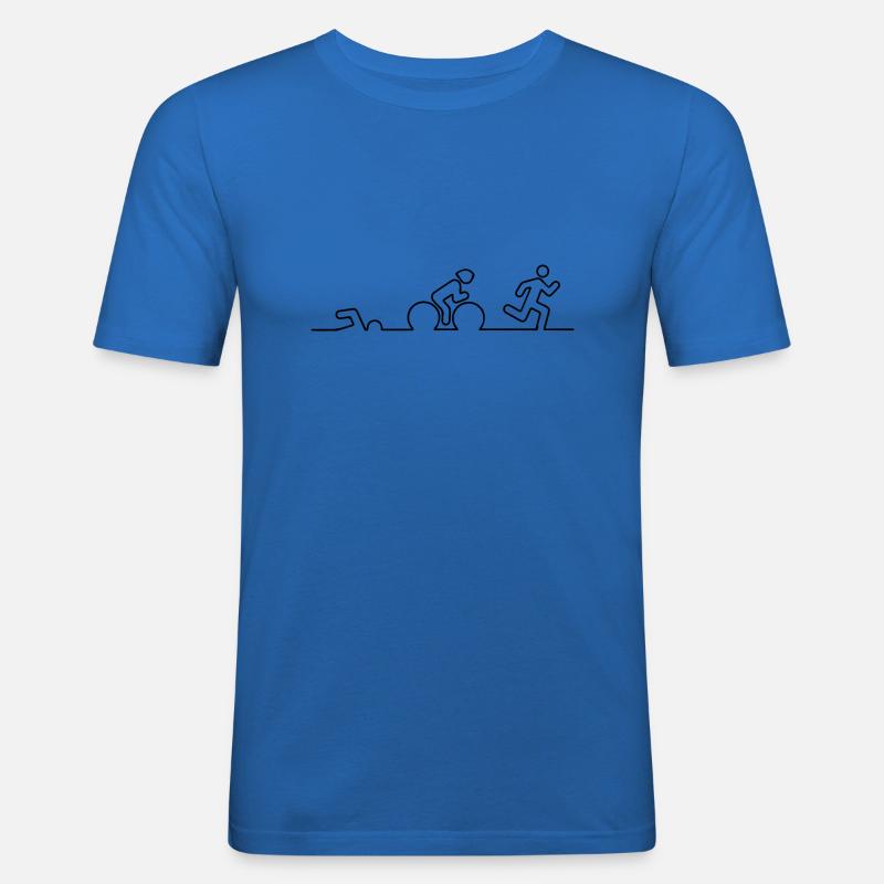 Triathlon - Männer Slim Fit T-Shirt - Königsblau