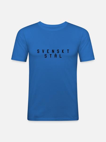 Swedish steel 1 - Men's Slim Fit T-Shirt - royal blue