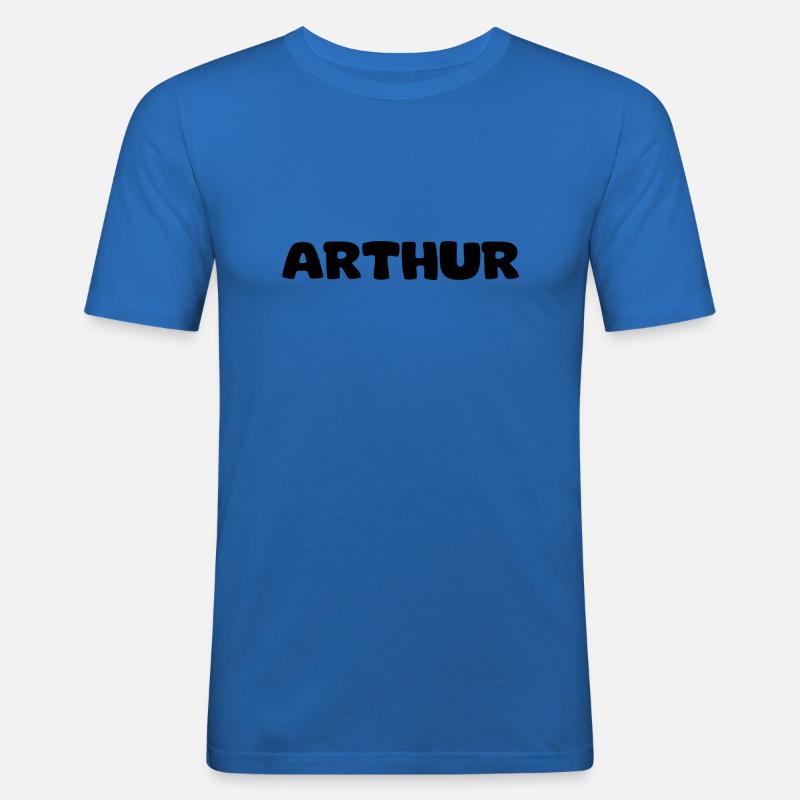 Name - Arthur - Männer Slim Fit T-Shirt - Königsblau
