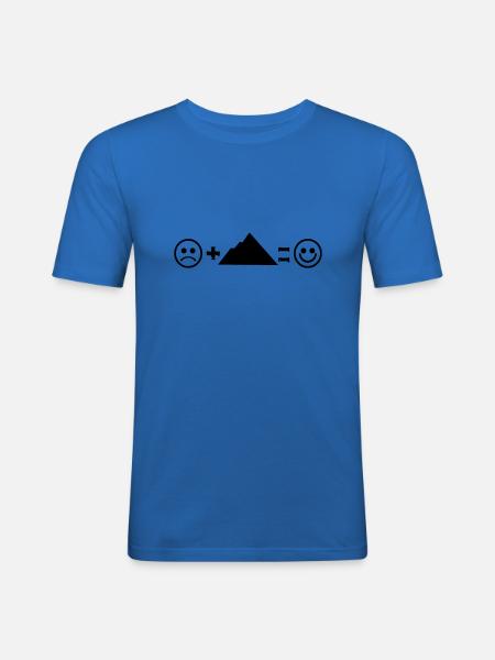 Berglieber - Männer Slim Fit T-Shirt - Königsblau