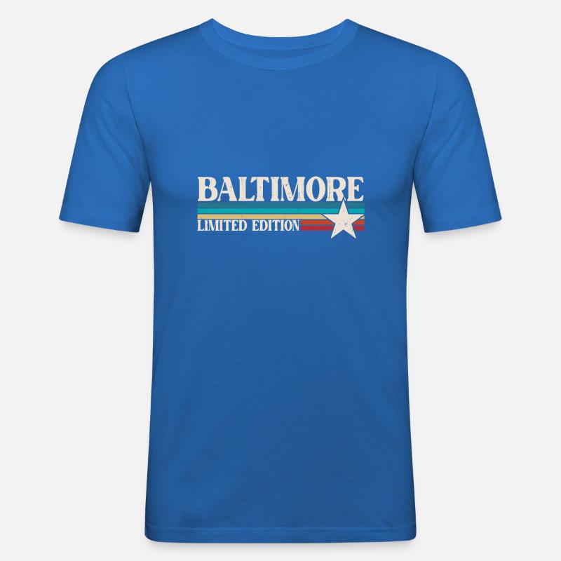 Baltimore - Männer Slim Fit T-Shirt - Königsblau