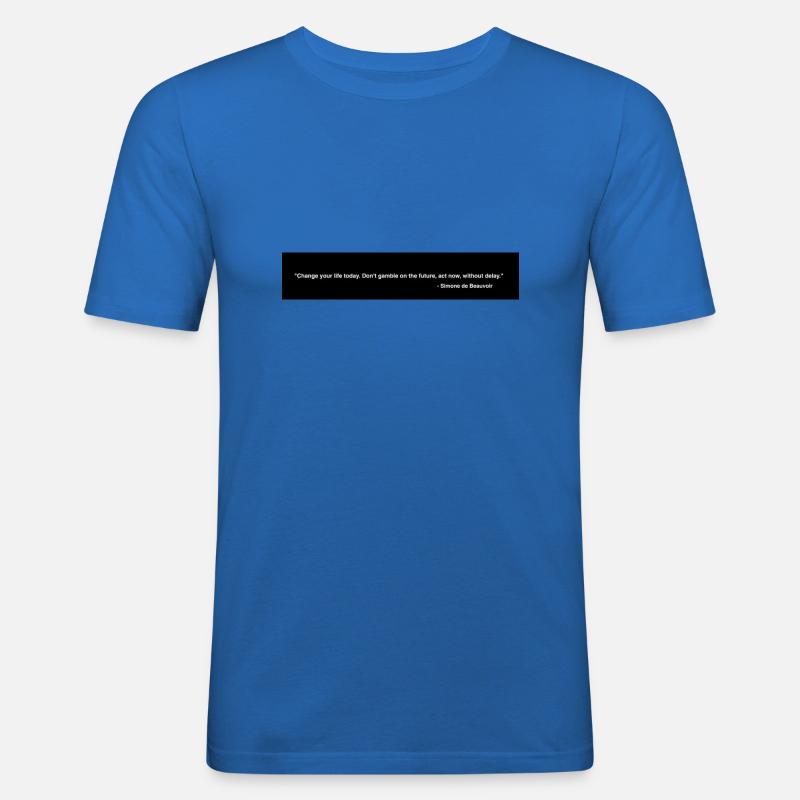 e9d79d92 9d0c 43dc 94a2 091c2525e2f3 - Männer Slim Fit T-Shirt - Königsblau