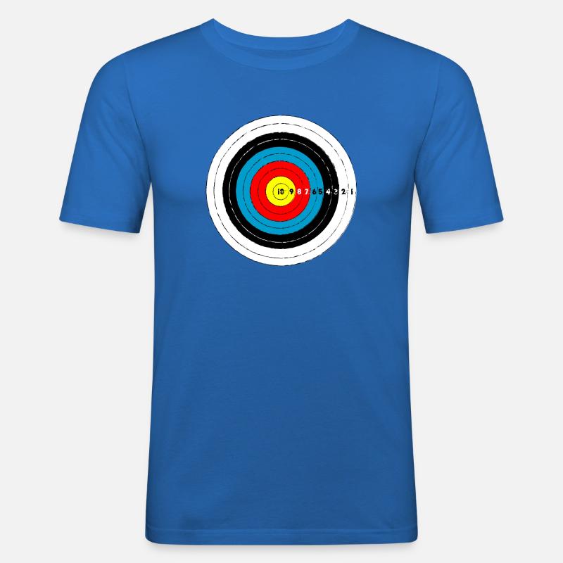 L.I.P Cible Arc - Männer Slim Fit T-Shirt - Königsblau