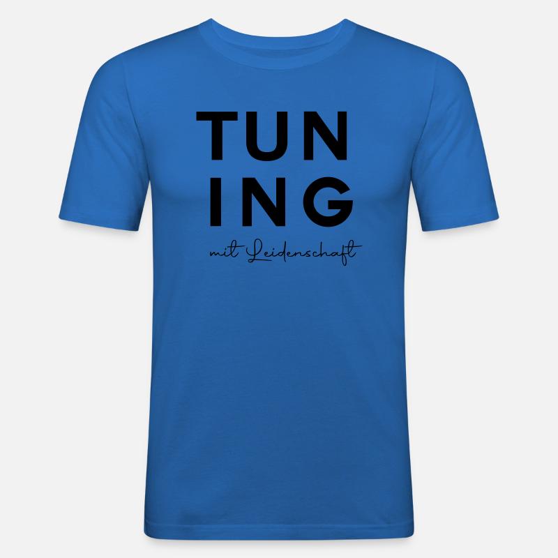 Tuning mit Leidenschaft - Männer Slim Fit T-Shirt - Königsblau