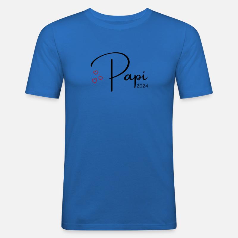 Papi 2024 - Männer Slim Fit T-Shirt - Königsblau