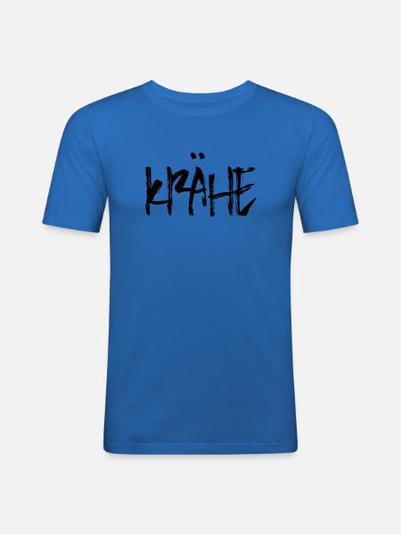Krähe - Männer Slim Fit T-Shirt - Königsblau