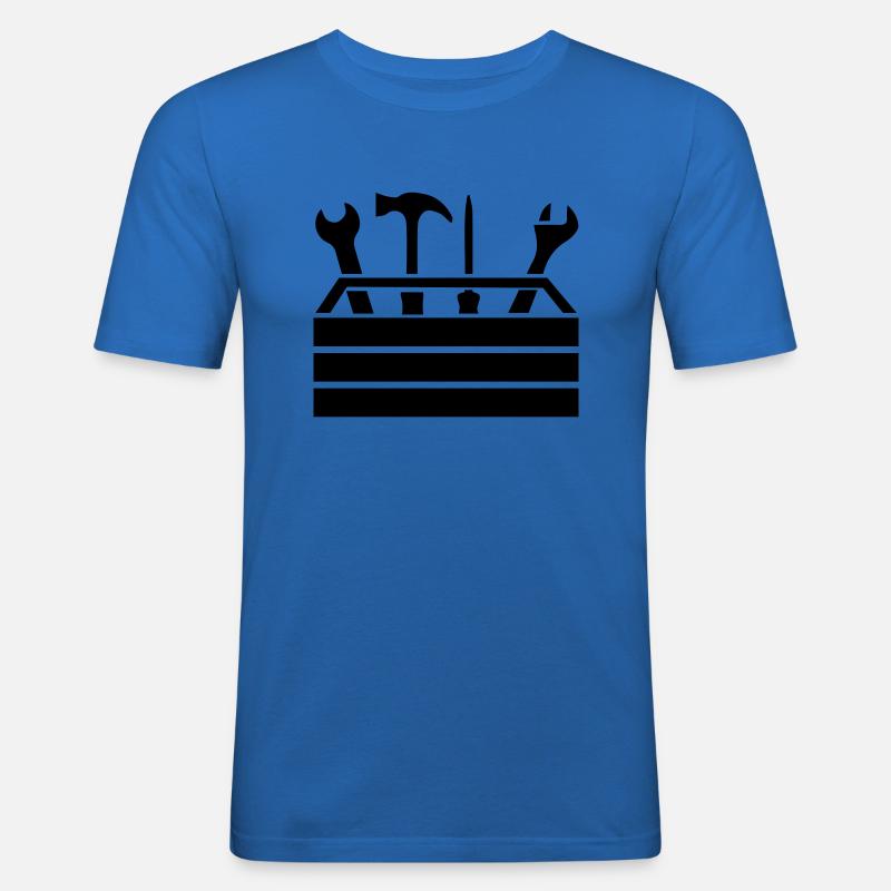 Tools Workshop Toolbox 1 - Men's Slim Fit T-Shirt - royal blue