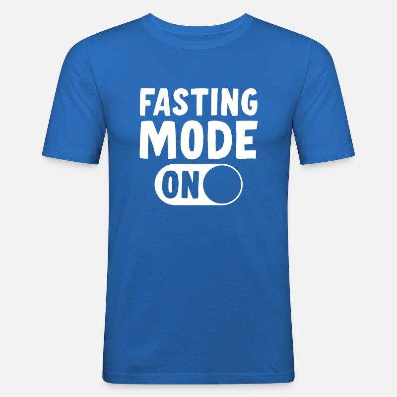 Fasting mode on Ramadan - Men's Slim Fit T-Shirt - royal blue