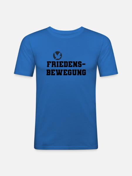 Friedensbewegung helles Design - Männer Slim Fit T-Shirt - Königsblau