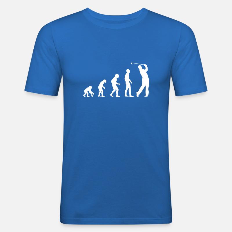 GOLFING EVOLUTION - Männer Slim Fit T-Shirt - Königsblau