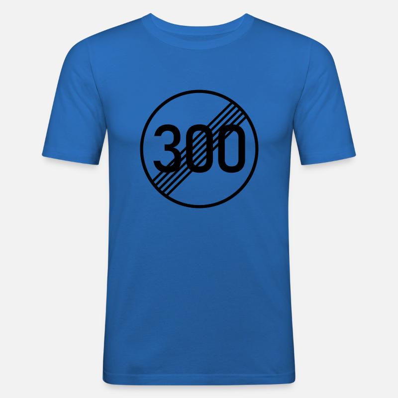 300 KM/H NO PROBLEM - Männer Slim Fit T-Shirt - Königsblau