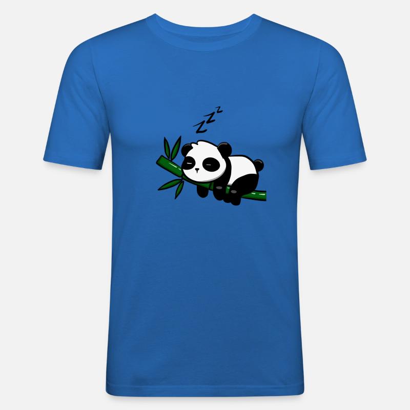 Pandodo - T-shirt près du corps Homme - bleu roi