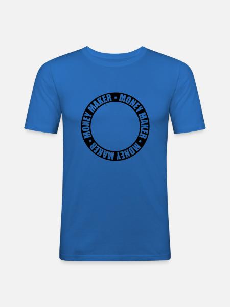 Ring Money Maker Dollar - Men's Slim Fit T-Shirt - royal blue