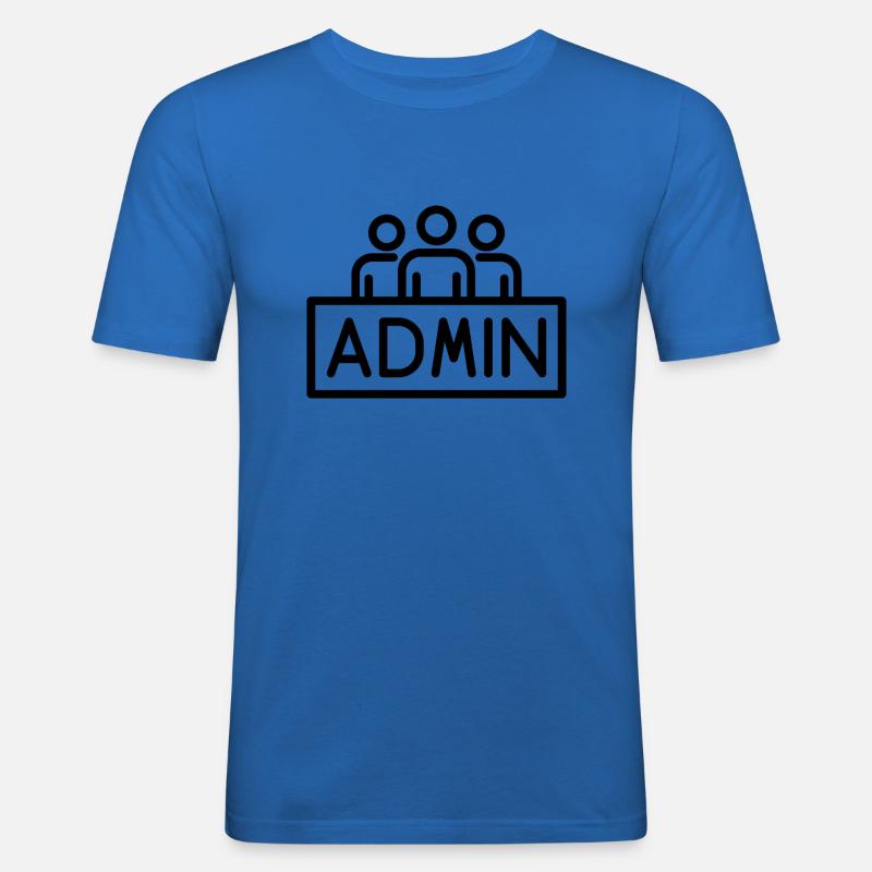 Admin - Männer Slim Fit T-Shirt - Königsblau