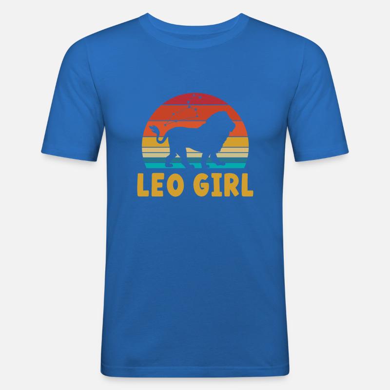 Sternzeichen Löwe - Männer Slim Fit T-Shirt - Königsblau