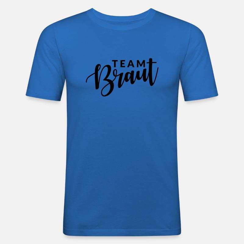 Team Braut - Männer Slim Fit T-Shirt - Königsblau