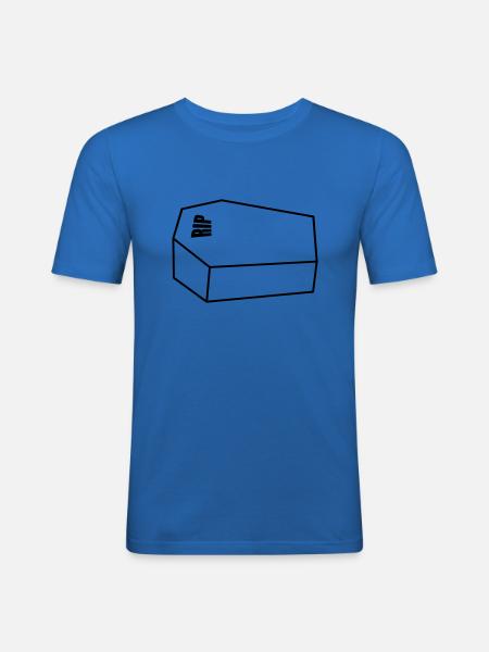Lukket kiste RIP Hvil i fred begravelse - Herre Slim Fit T-Shirt - kongeblå