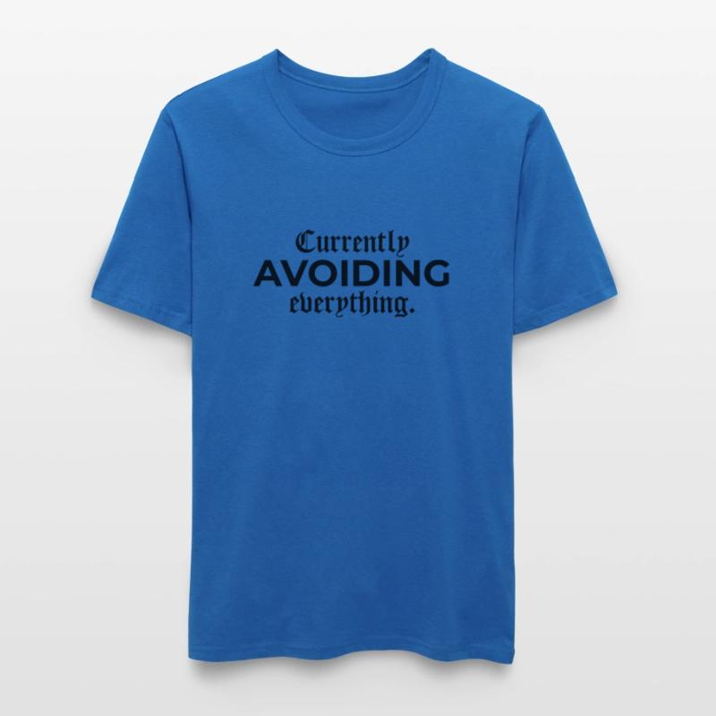 Currently Avoiding Everything – Mood Pur Men's Slim Fit T-Shirt