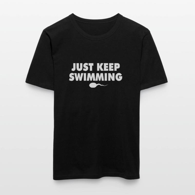 Continuez simplement à nager T-shirt près du corps Homme