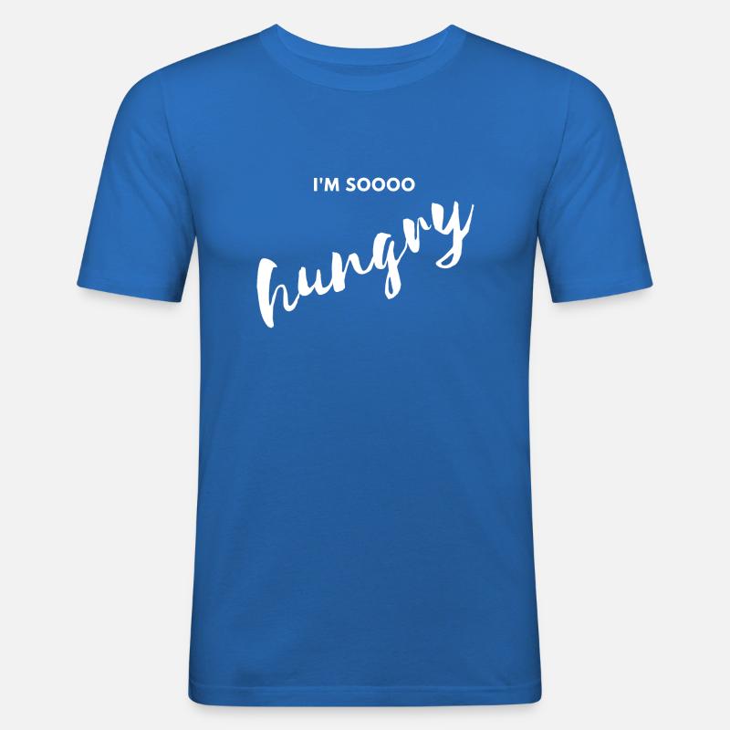 Ich bin so hungrig - Männer Slim Fit T-Shirt - Königsblau
