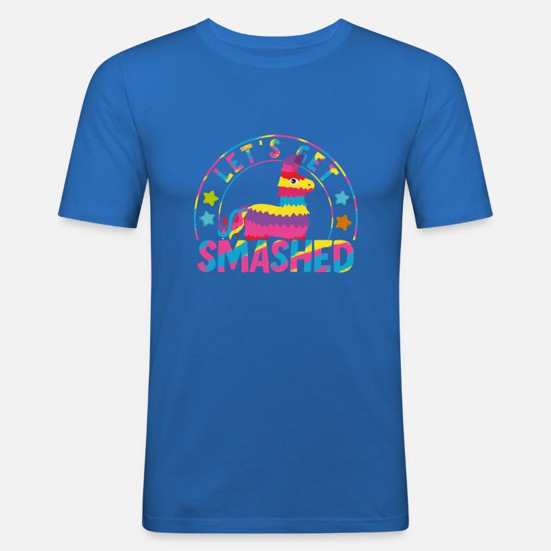 Let's Get Smashed Pinata - Männer Slim Fit T-Shirt - Königsblau