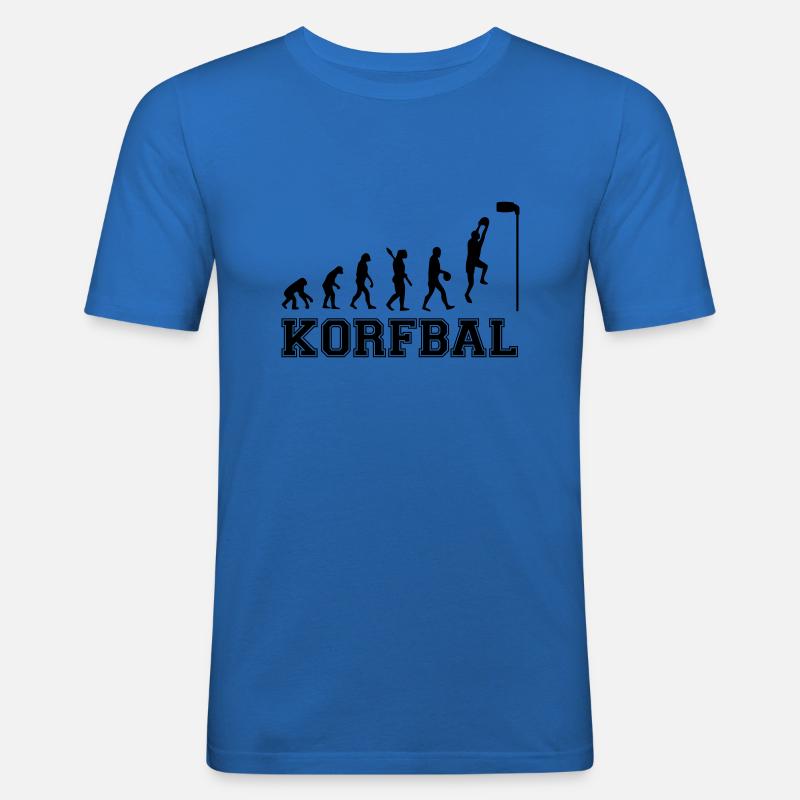 Evolution Korfball2 0 - Männer Slim Fit T-Shirt - Königsblau