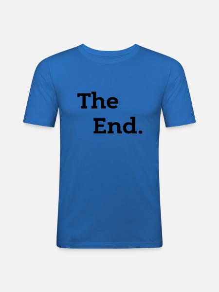 The End. - Männer Slim Fit T-Shirt - Königsblau