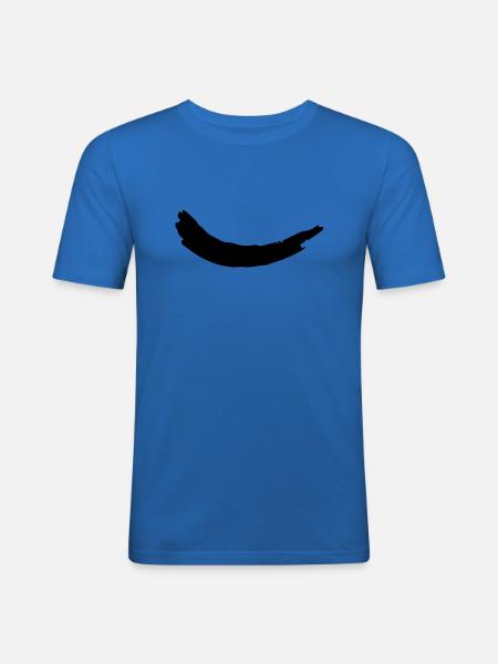 smile - T-shirt près du corps Homme - bleu roi