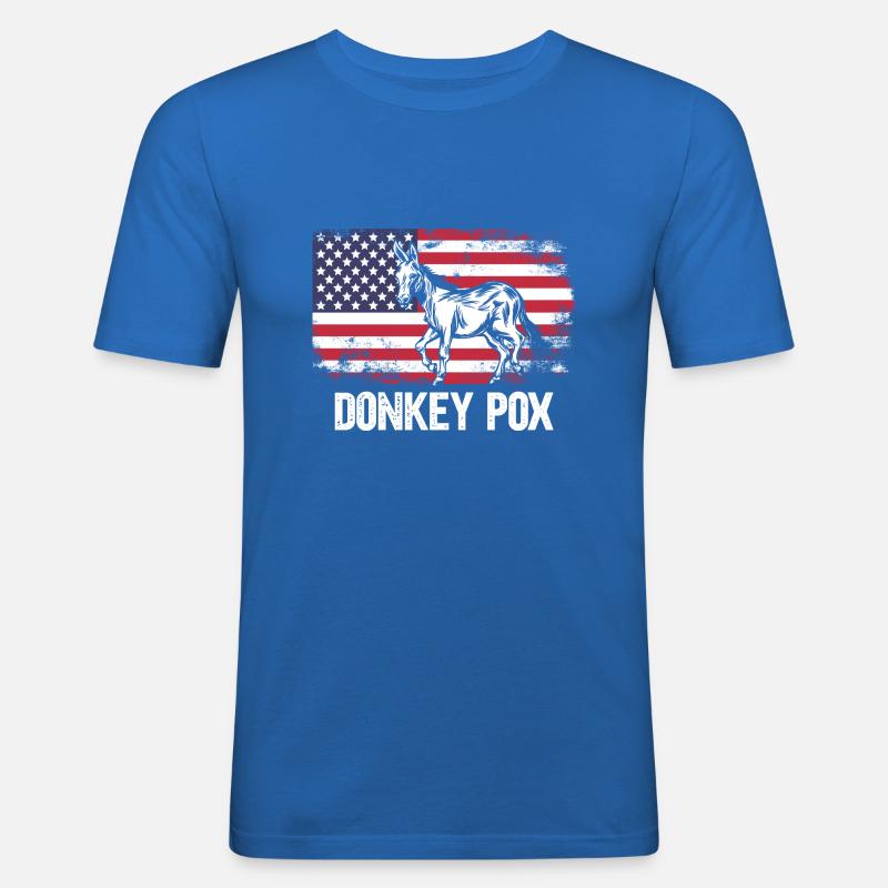 Donkey Pox - Männer Slim Fit T-Shirt - Königsblau