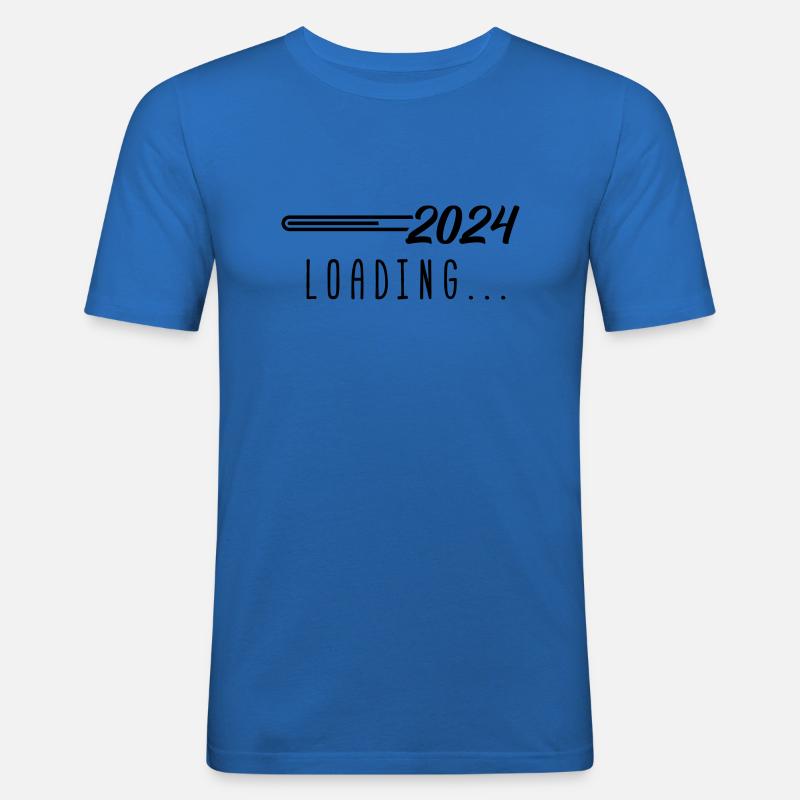 2024 loading - Men's Slim Fit T-Shirt - royal blue