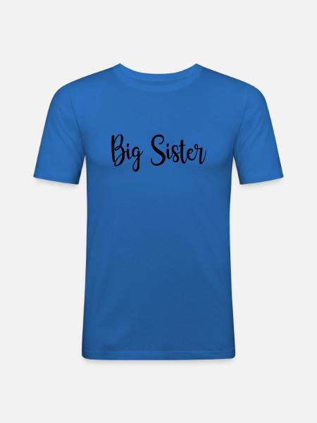 big Sister - Männer Slim Fit T-Shirt - Königsblau