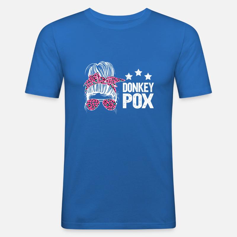 Donkey Pox - Männer Slim Fit T-Shirt - Königsblau