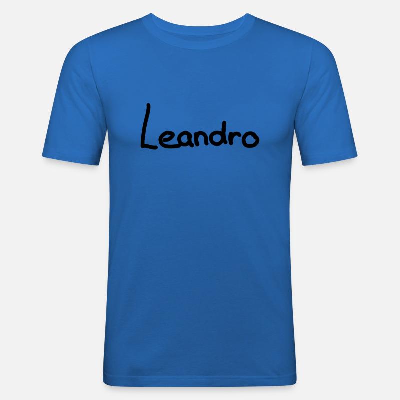 Leandro - Männer Slim Fit T-Shirt - Königsblau