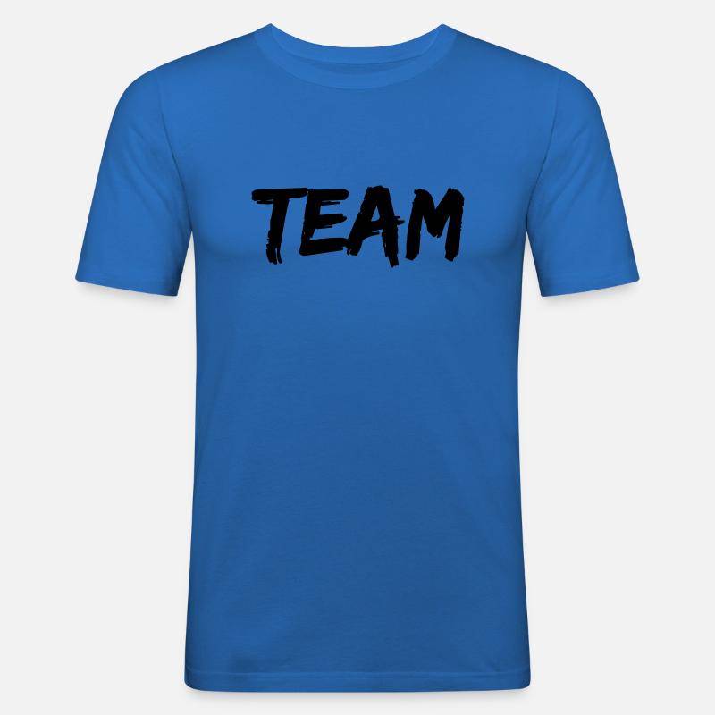 team - Männer Slim Fit T-Shirt - Königsblau