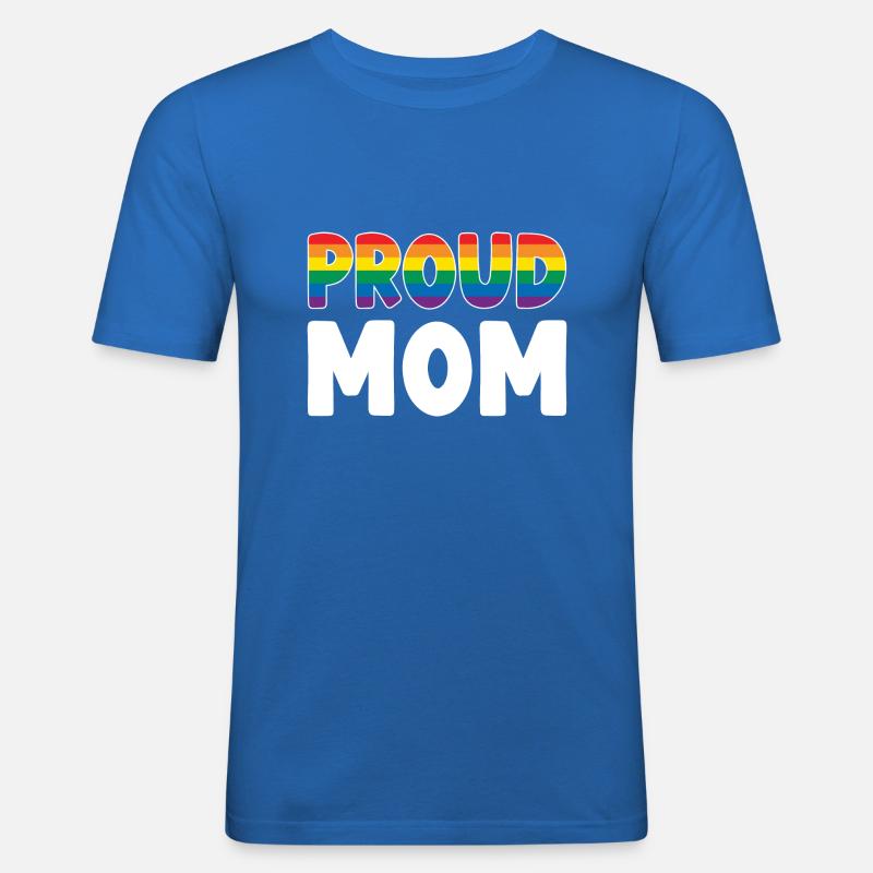 Stolze Mutter LGBT - Männer Slim Fit T-Shirt - Königsblau