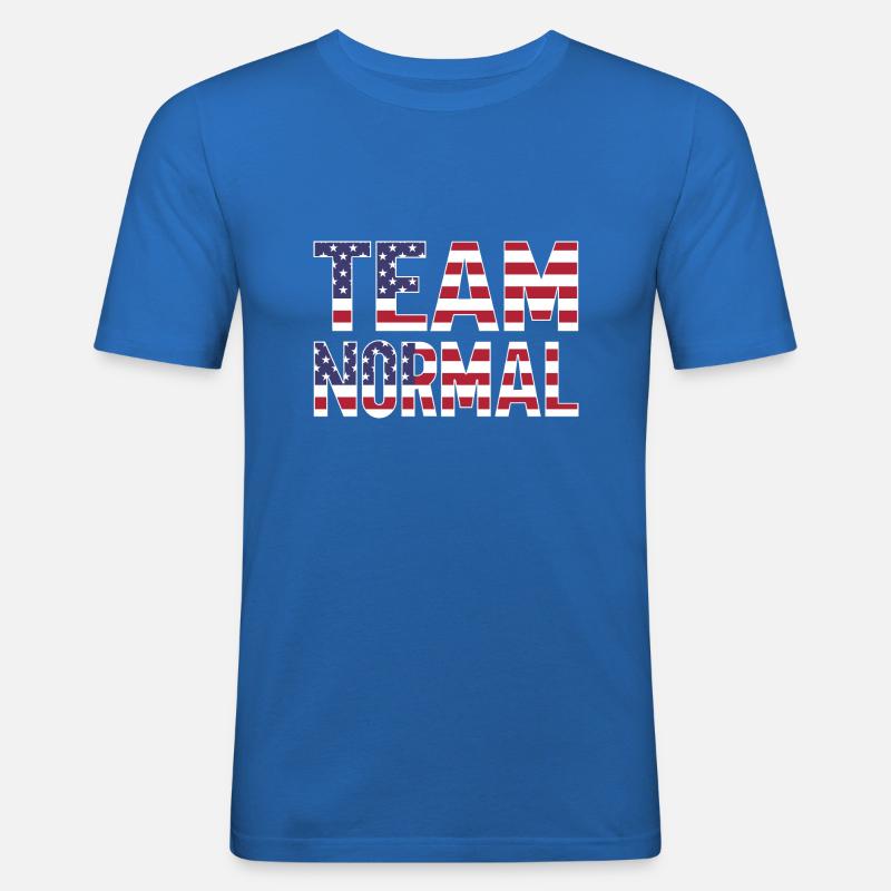 Team Normal - Männer Slim Fit T-Shirt - Königsblau