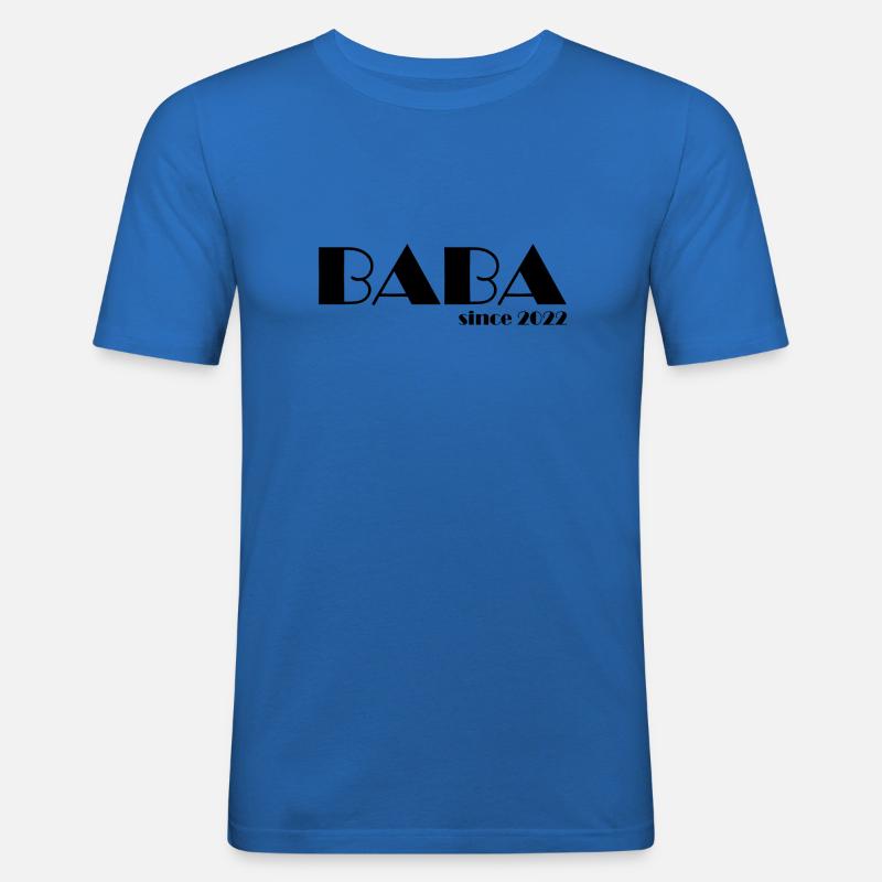 BABA since 2022 s - Männer Slim Fit T-Shirt - Königsblau
