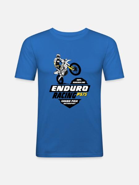 Enduro Offroad - Men's Slim Fit T-Shirt - royal blue