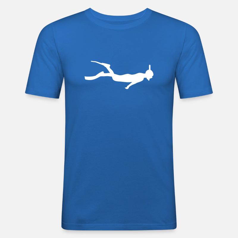 Schnorcheln - Männer Slim Fit T-Shirt - Königsblau
