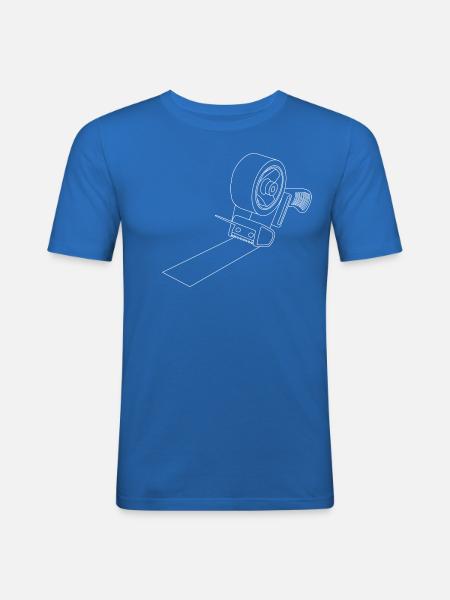 Online-handel Packbandabroller - Männer Slim Fit T-Shirt - Königsblau